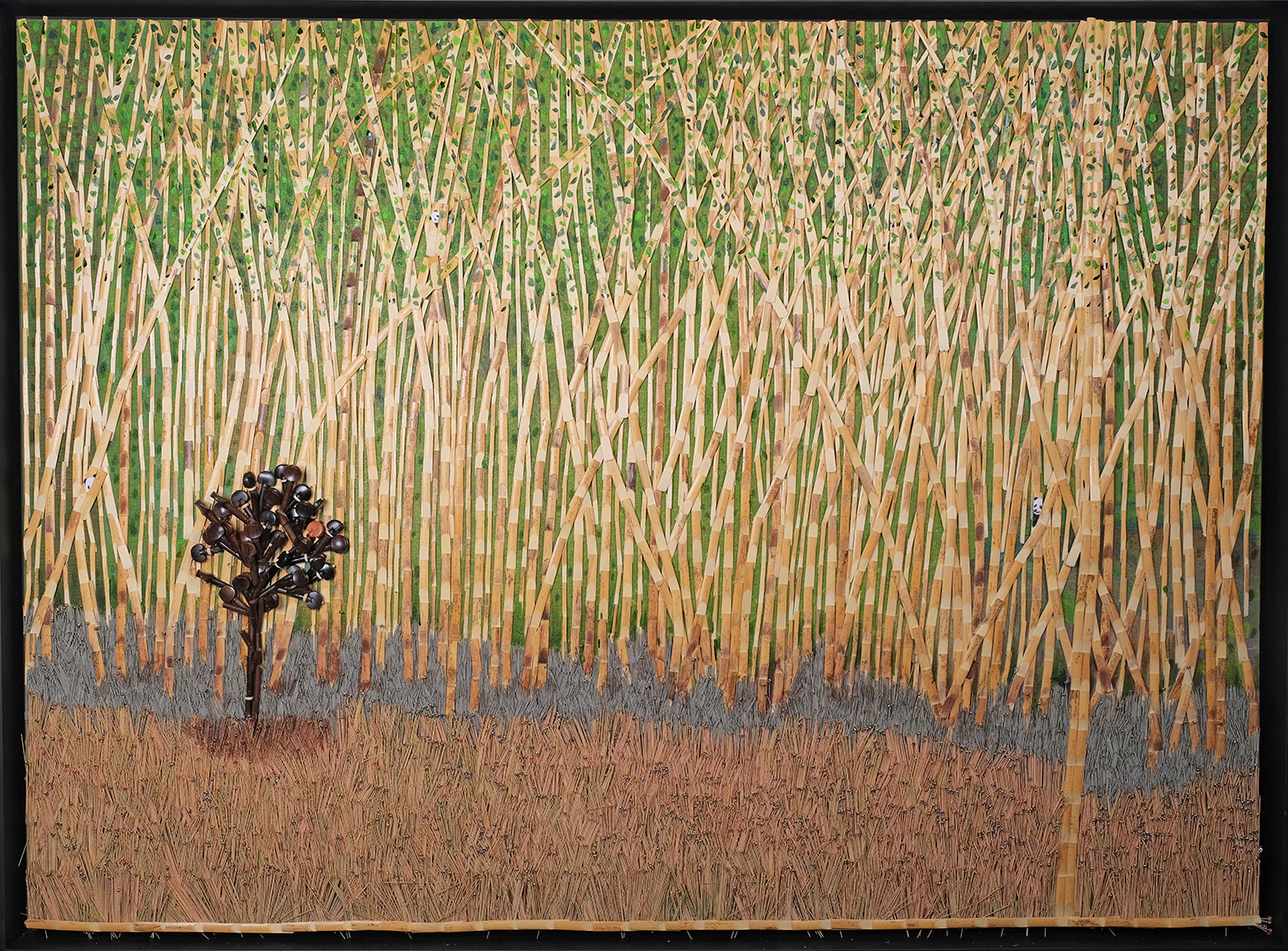 BAMBOO LANDSCAPE_2022_Guitar strings and parts, saxophone reeds
