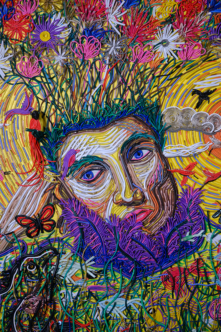CONNECTED TO FLOWERS_2023_Electrical wire collage