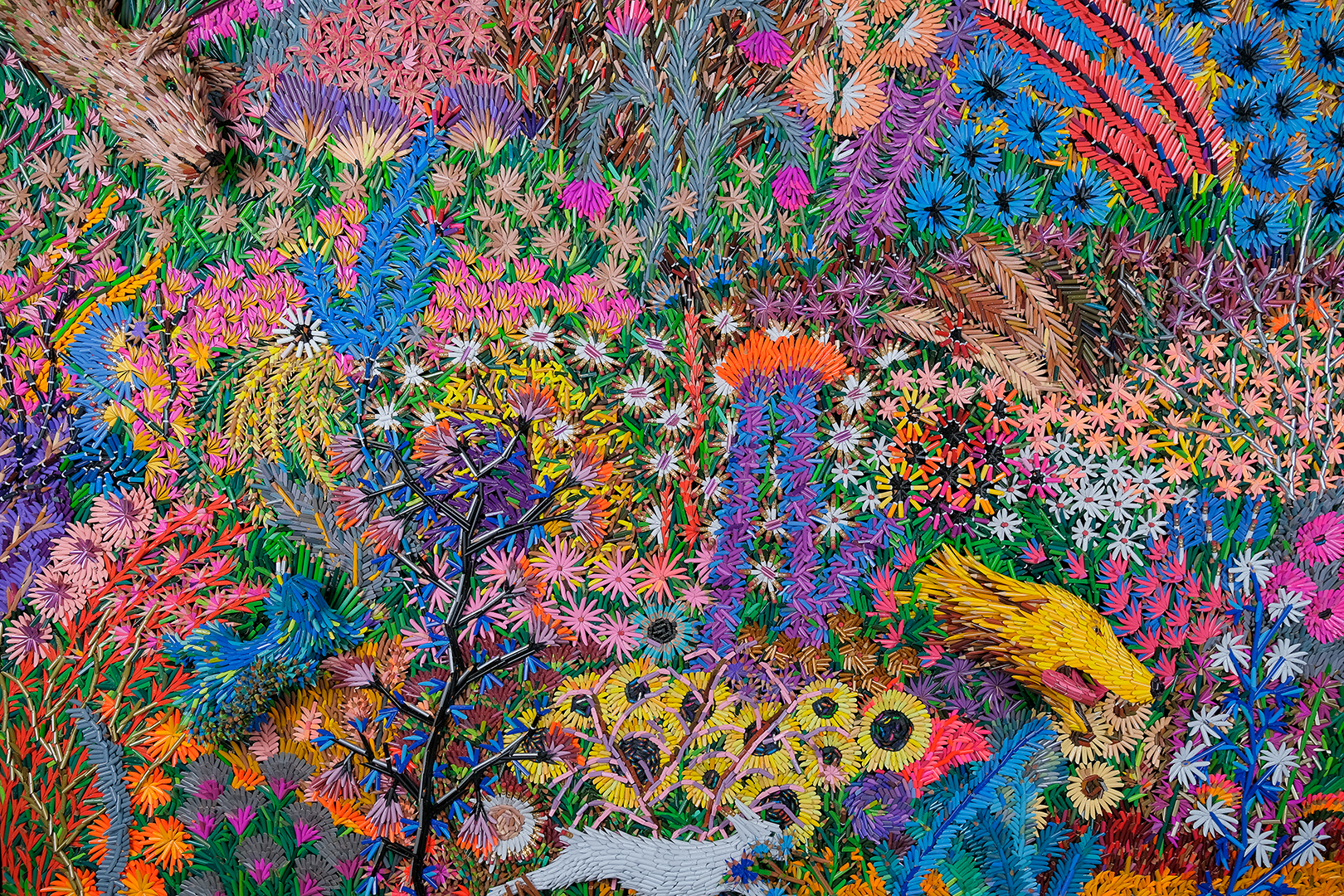 Paradise_Flowerscape_Color Pencils Collage_2022