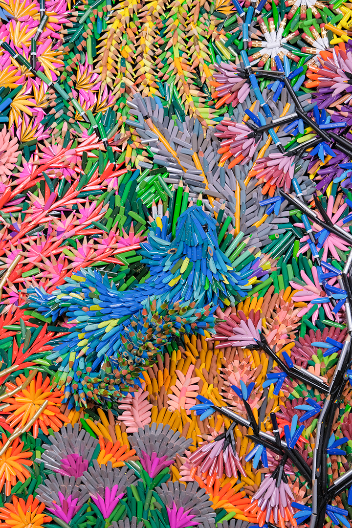 Paradise_Flowerscape_Color Pencils Collage_2022_1